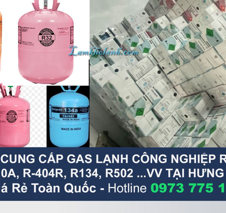 Đại lý cung cấp Gas Lạnh công nghiệp giá gốc tại Hưng Yên